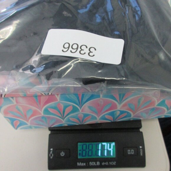 Club Monaco Lace Cropped Top Women's M Black Button Back 3/4 Sleeve Blouse 174 - Picture 8 of 8